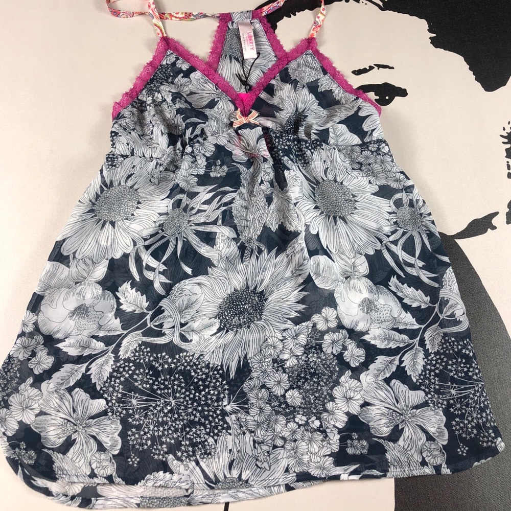 Liberty of London Target Cami Pink Blk-Wht Floral